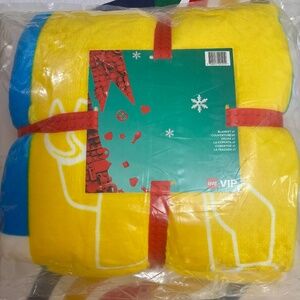 Bedding, Fleece Blanket Polyester - VIP, Multicolored Brand New with tags